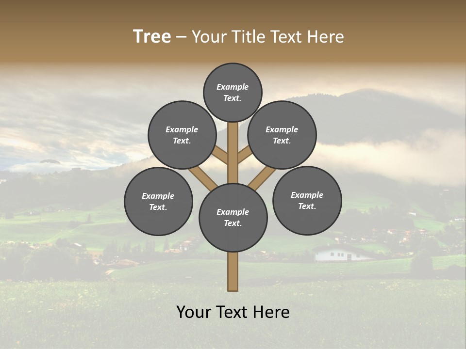 Beautiful Landscape From Tyrol Alps In Austria PowerPoint Template