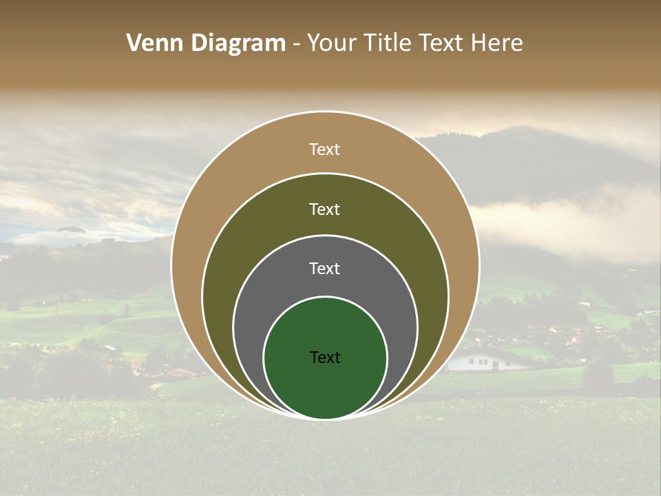Beautiful Landscape From Tyrol Alps In Austria PowerPoint Template