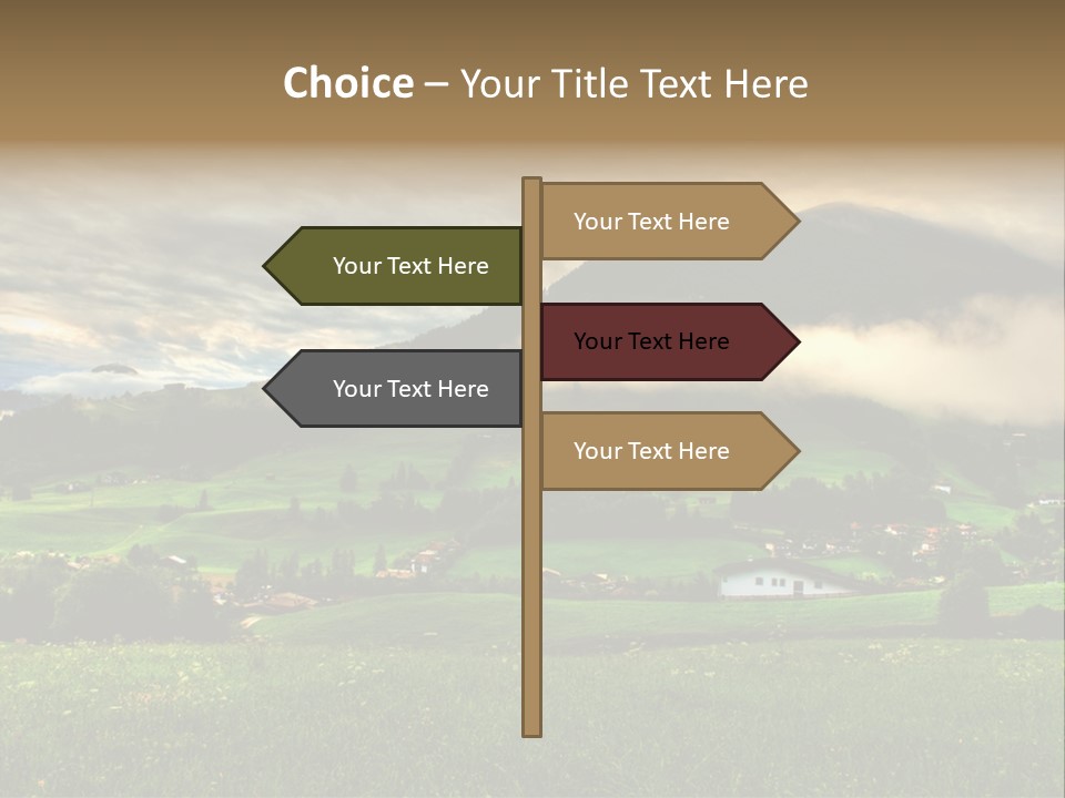 Beautiful Landscape From Tyrol Alps In Austria PowerPoint Template