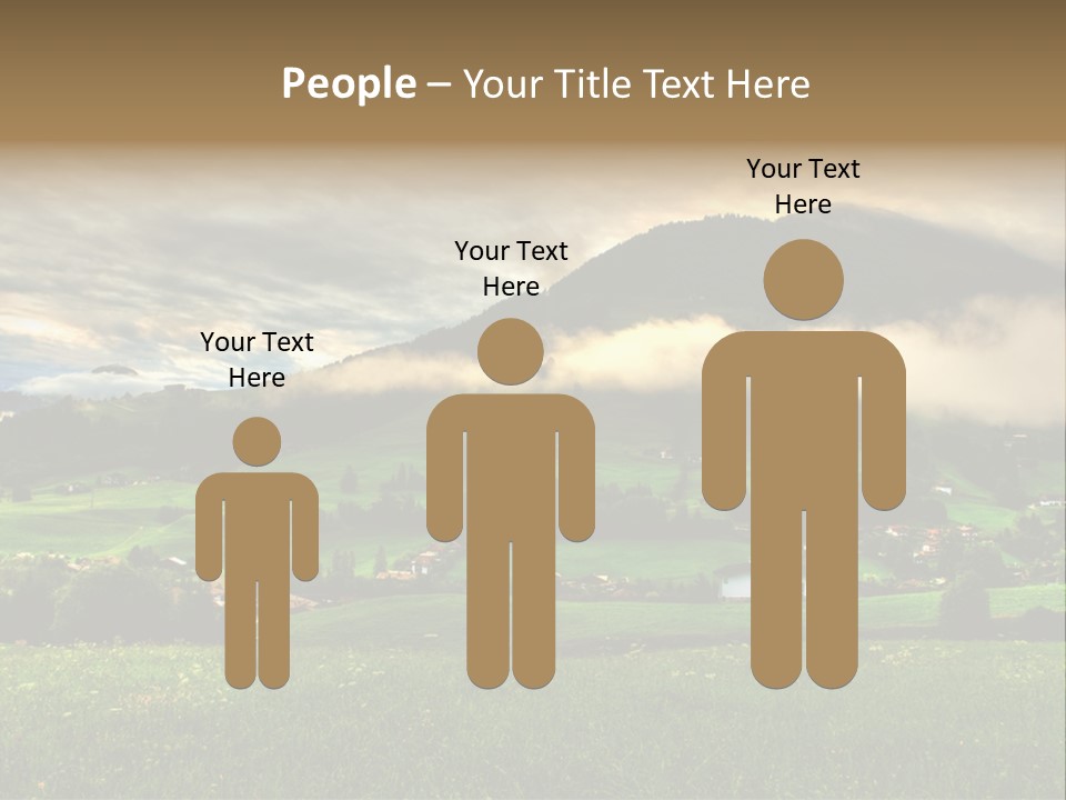 Beautiful Landscape From Tyrol Alps In Austria PowerPoint Template