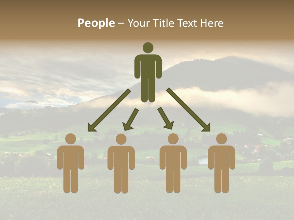 Beautiful Landscape From Tyrol Alps In Austria PowerPoint Template