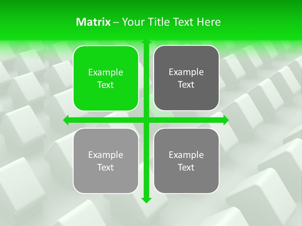 Green House Different From The Others PowerPoint Template