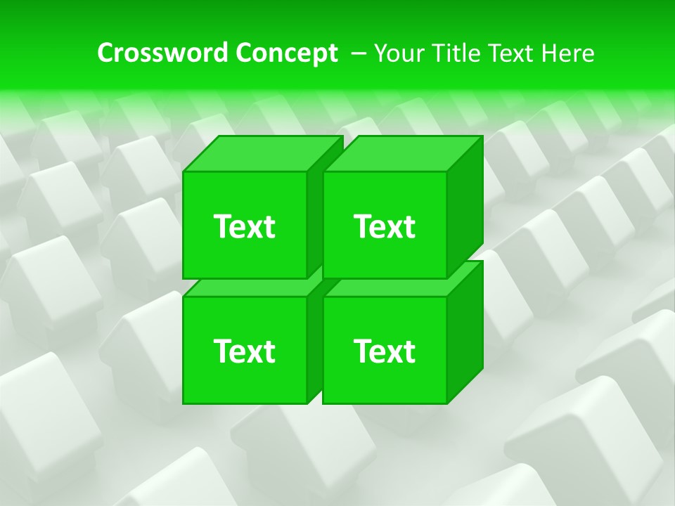 Green House Different From The Others PowerPoint Template