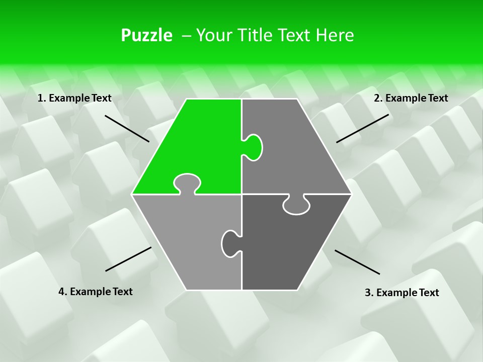 Green House Different From The Others PowerPoint Template