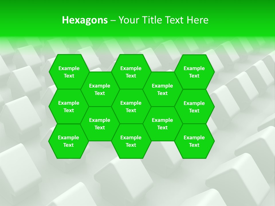 Green House Different From The Others PowerPoint Template