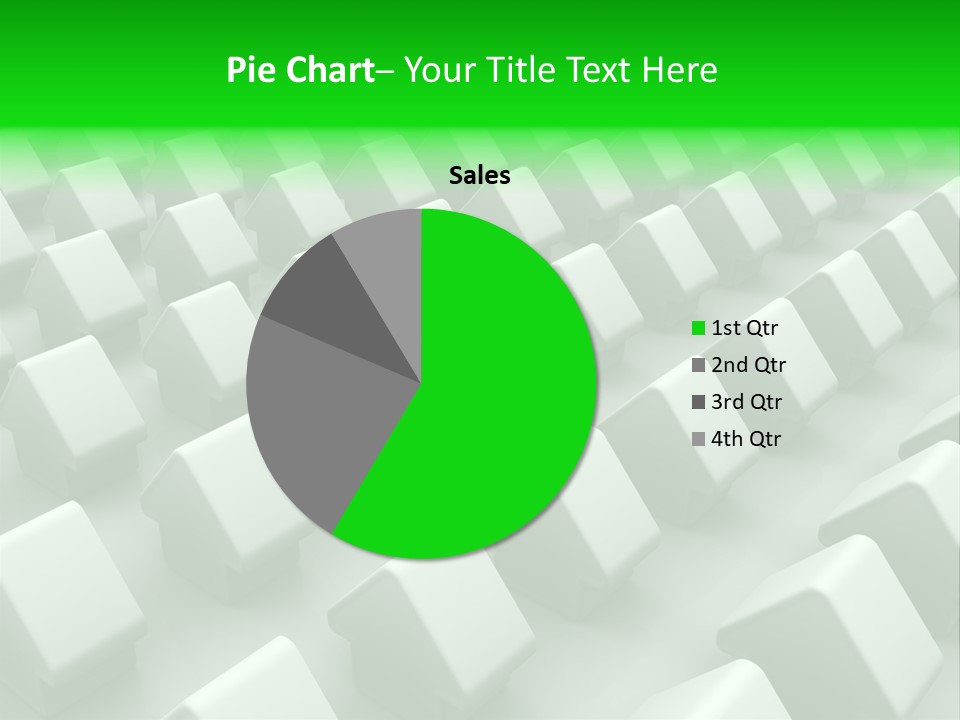 Green House Different From The Others PowerPoint Template