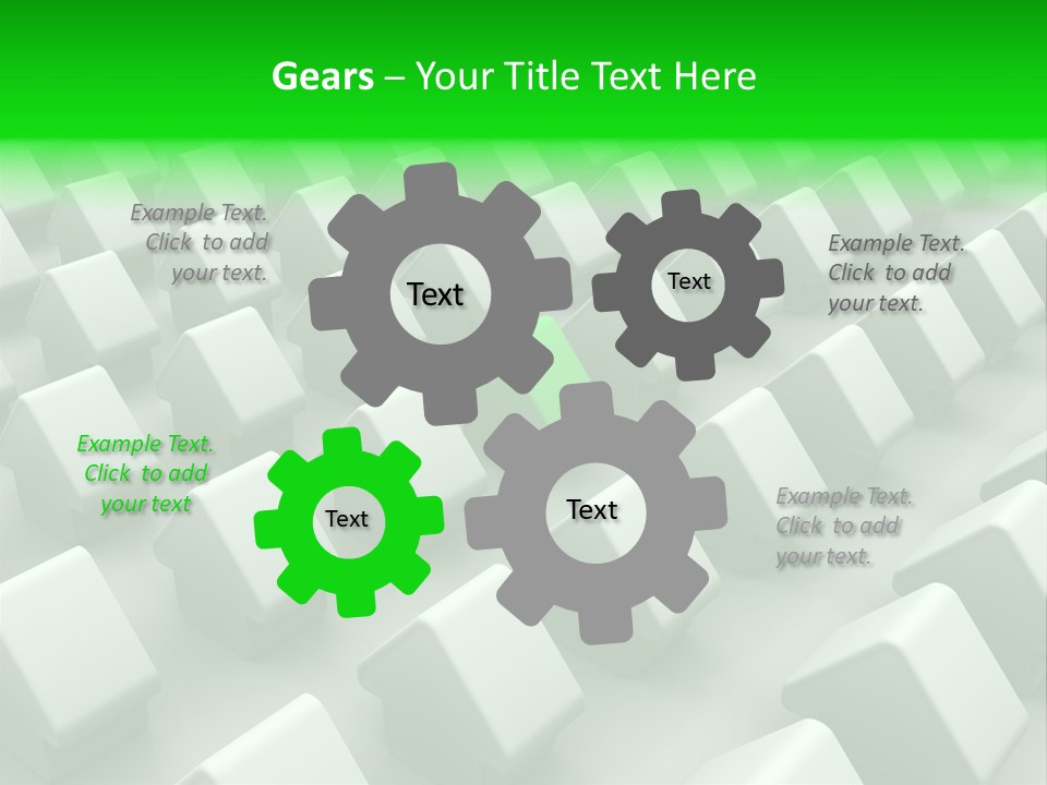 Green House Different From The Others PowerPoint Template