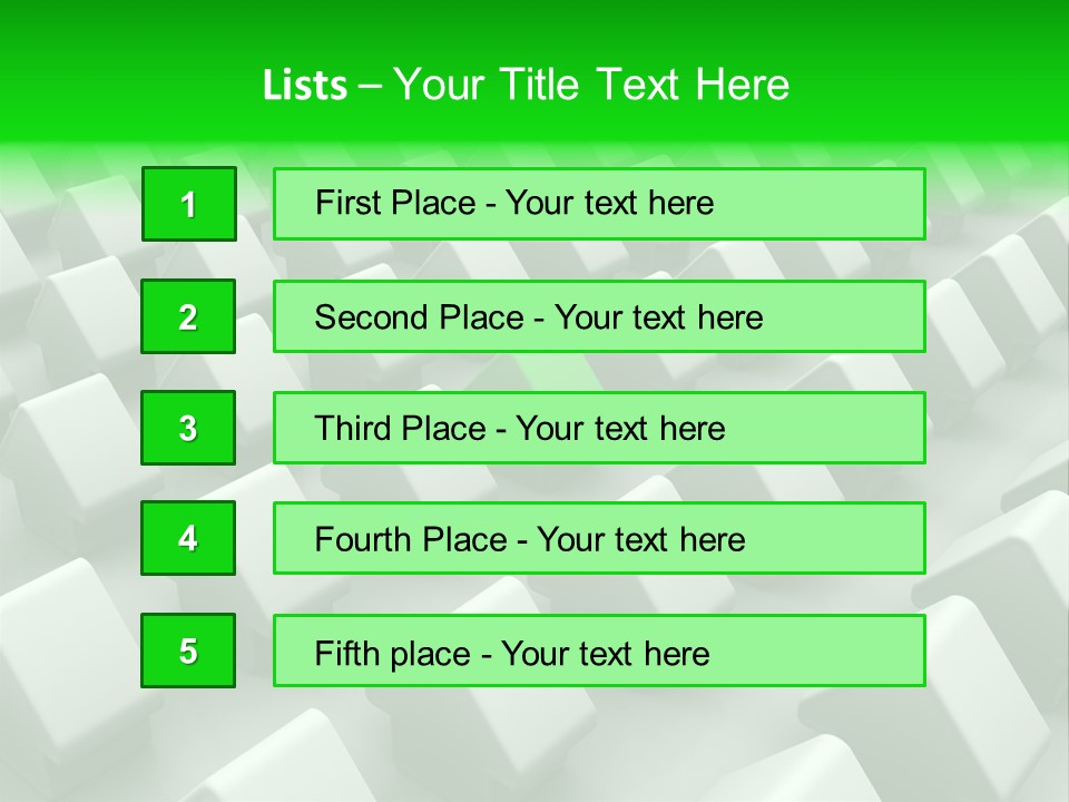 Green House Different From The Others PowerPoint Template