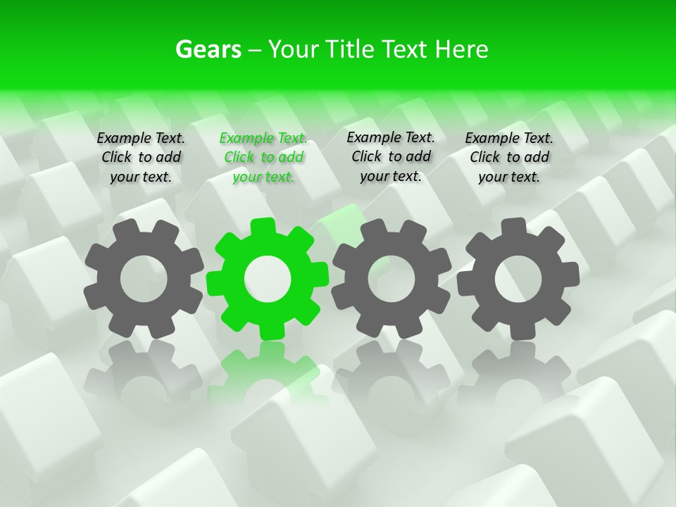 Green House Different From The Others PowerPoint Template