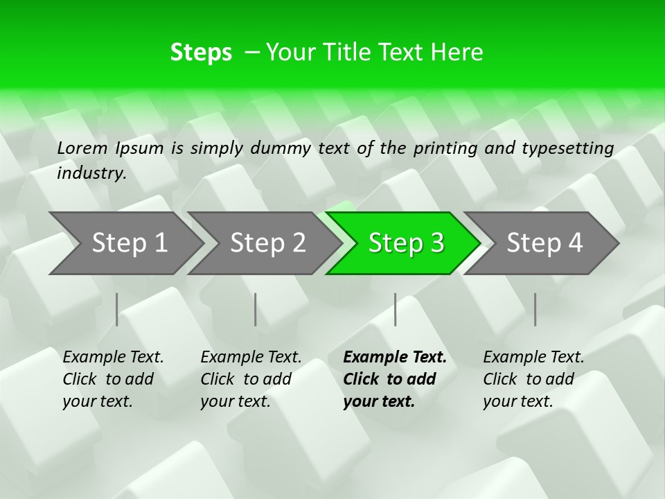 Green House Different From The Others PowerPoint Template