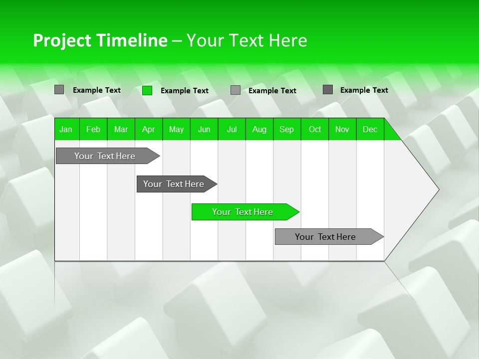 Green House Different From The Others PowerPoint Template