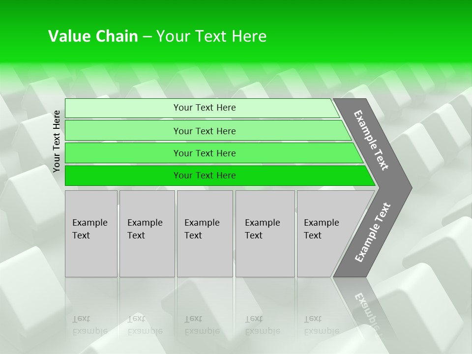 Green House Different From The Others PowerPoint Template