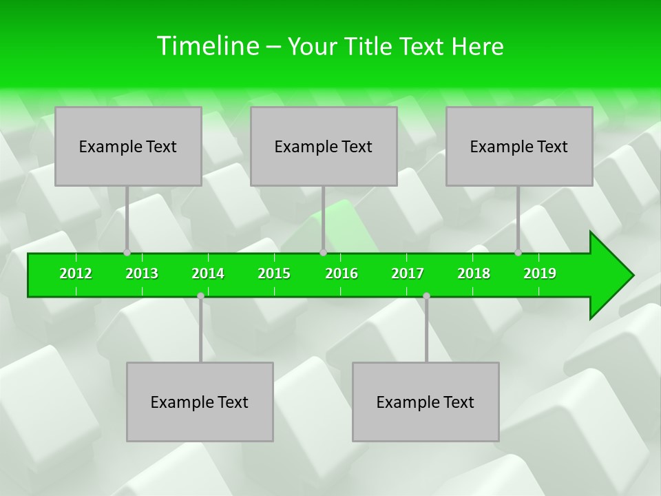 Green House Different From The Others PowerPoint Template