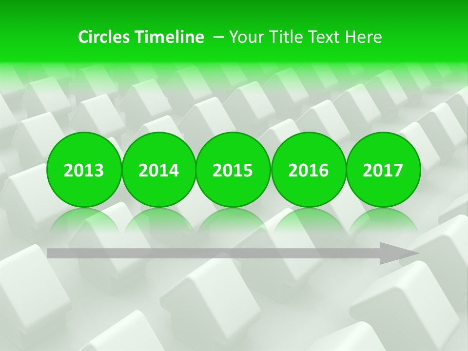 Green House Different From The Others PowerPoint Template