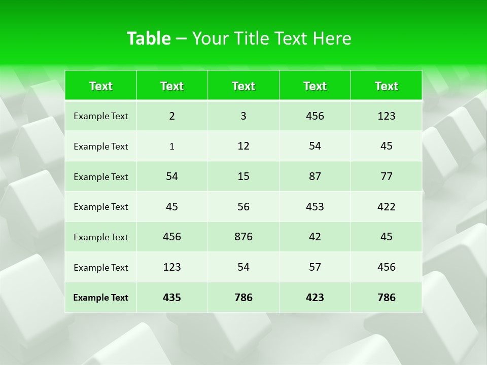 Green House Different From The Others PowerPoint Template