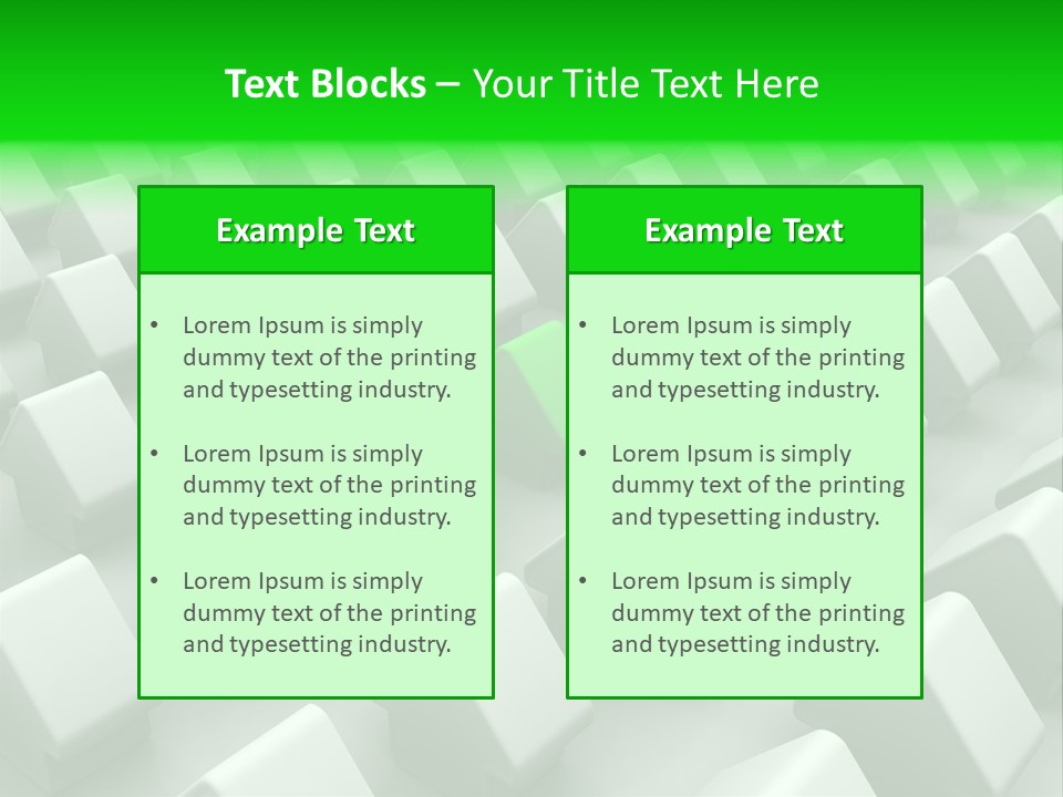 Green House Different From The Others PowerPoint Template