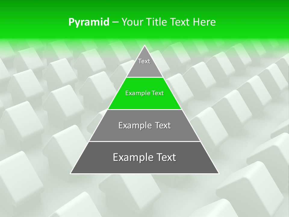 Green House Different From The Others PowerPoint Template