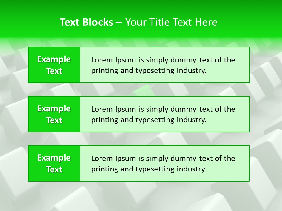 Green House Different From The Others PowerPoint Template