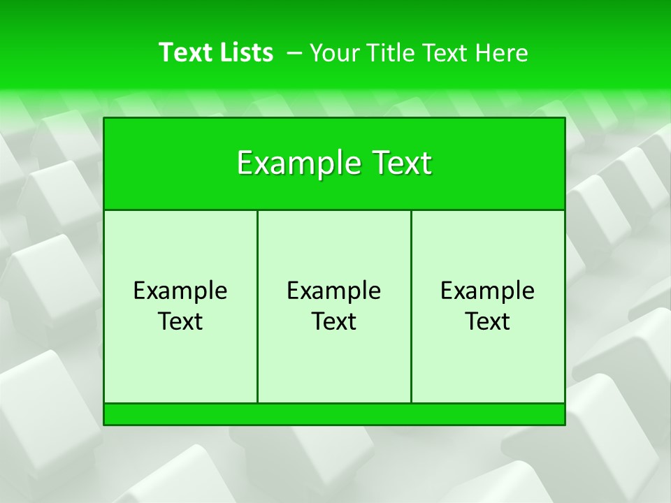 Green House Different From The Others PowerPoint Template