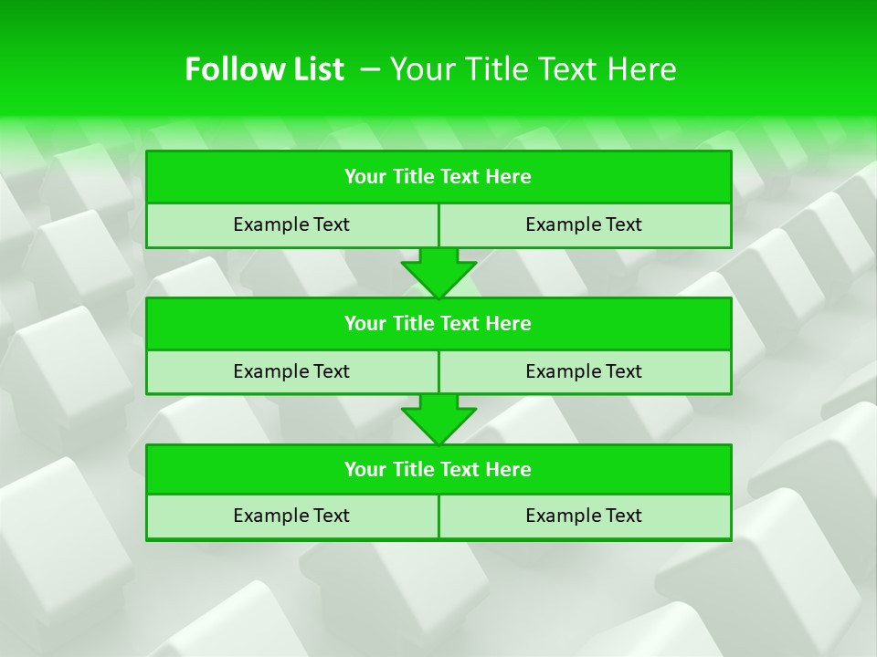 Green House Different From The Others PowerPoint Template