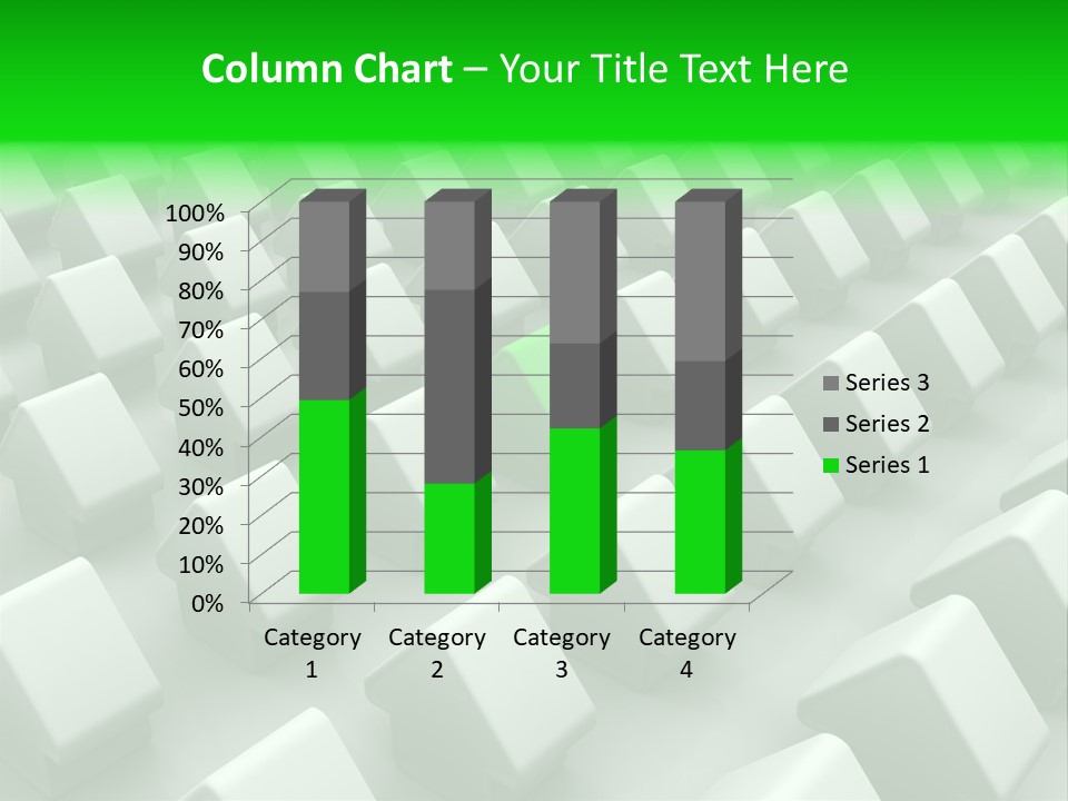 Green House Different From The Others PowerPoint Template