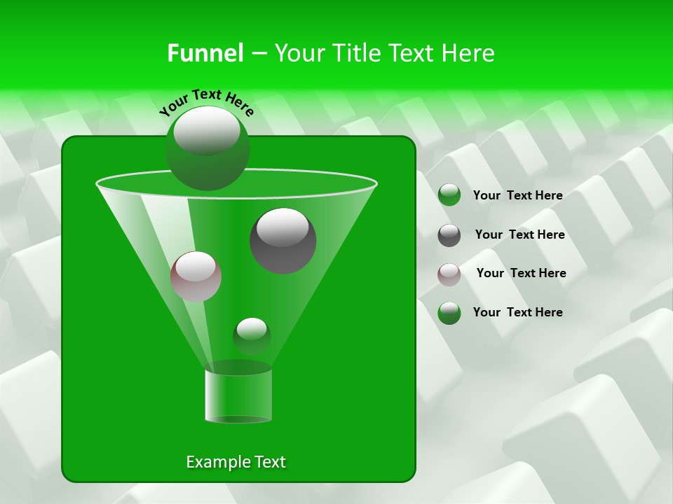 Green House Different From The Others PowerPoint Template