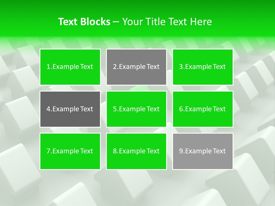 Green House Different From The Others PowerPoint Template