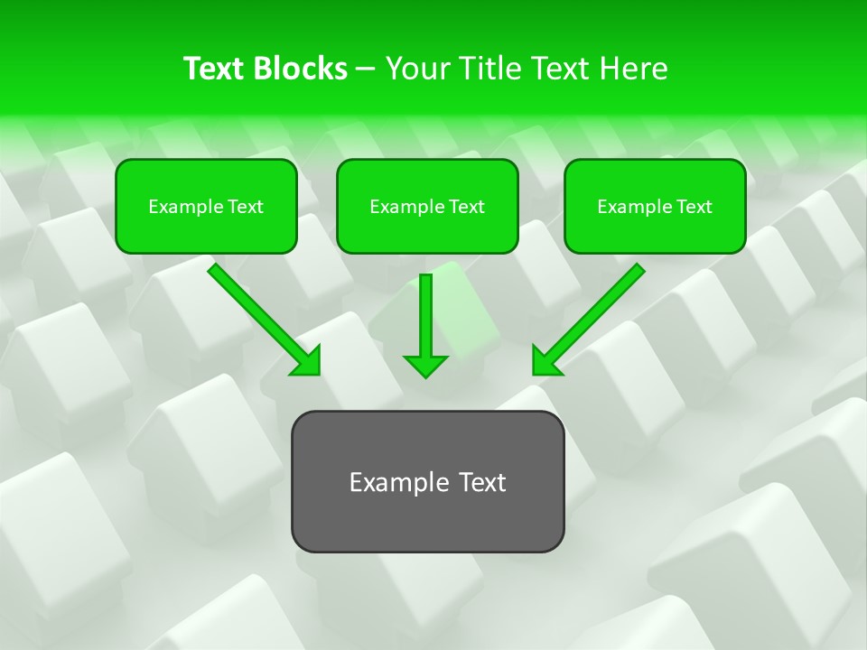 Green House Different From The Others PowerPoint Template