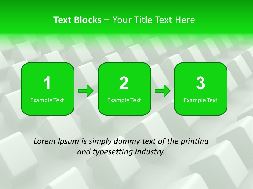 Green House Different From The Others PowerPoint Template