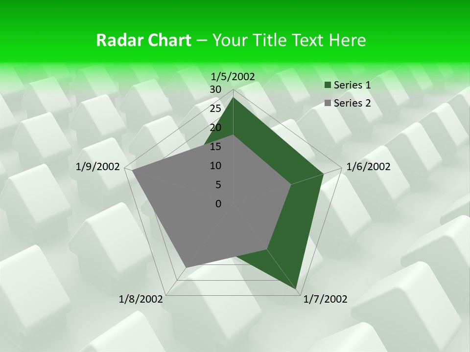 Green House Different From The Others PowerPoint Template