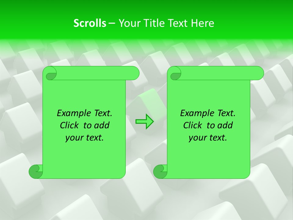 Green House Different From The Others PowerPoint Template
