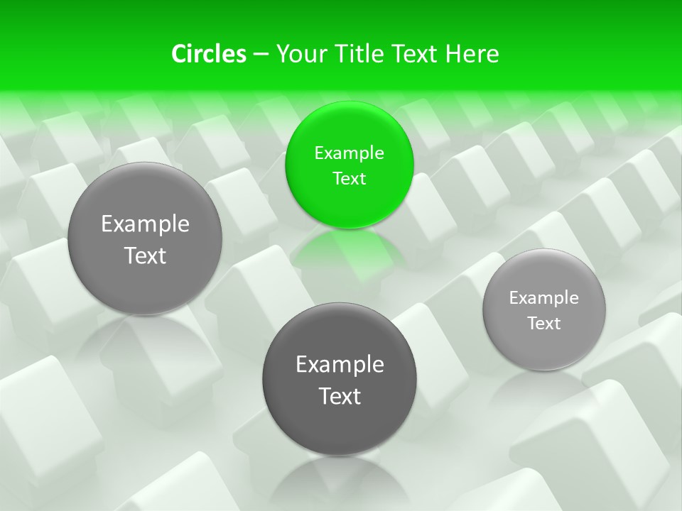 Green House Different From The Others PowerPoint Template