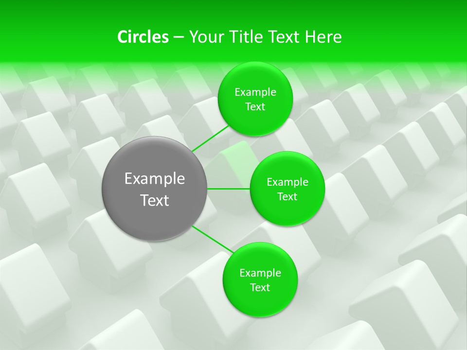 Green House Different From The Others PowerPoint Template