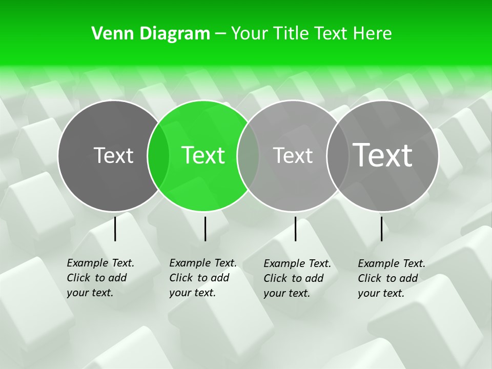 Green House Different From The Others PowerPoint Template