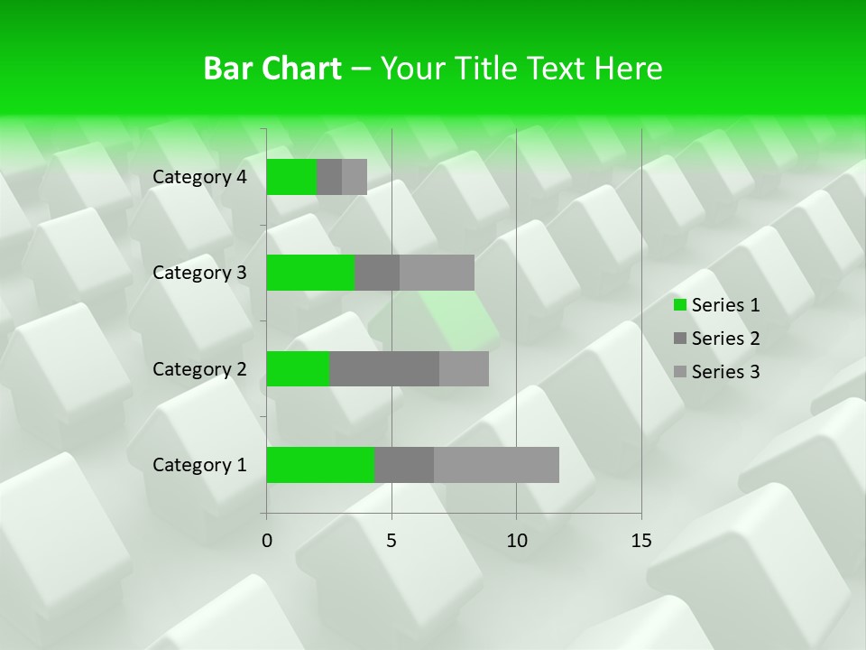 Green House Different From The Others PowerPoint Template