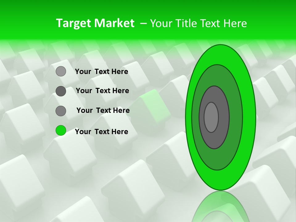 Green House Different From The Others PowerPoint Template