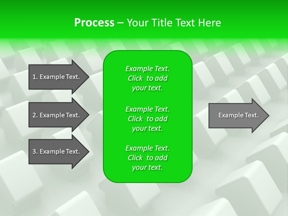 Green House Different From The Others PowerPoint Template