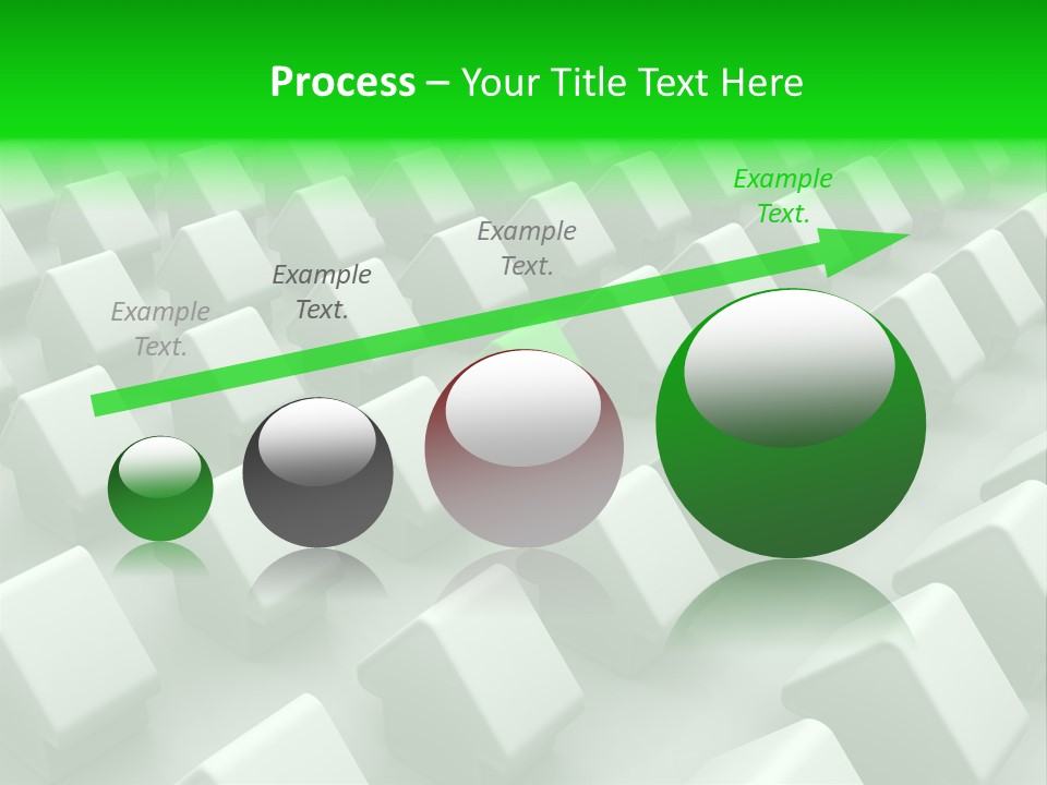 Green House Different From The Others PowerPoint Template