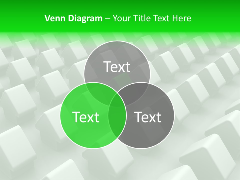 Green House Different From The Others PowerPoint Template