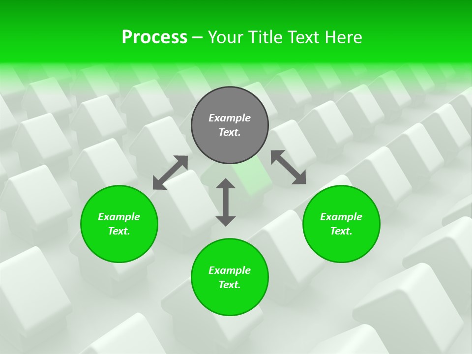 Green House Different From The Others PowerPoint Template