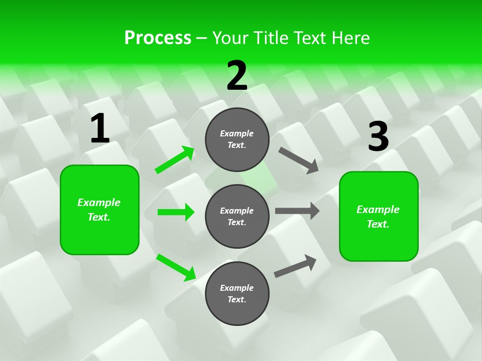 Green House Different From The Others PowerPoint Template