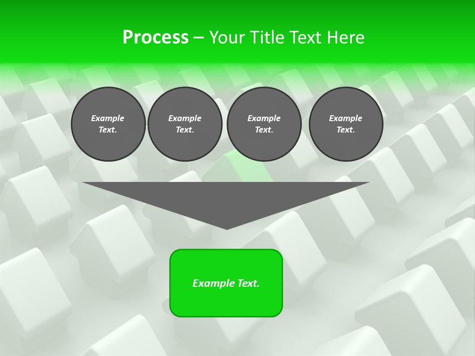 Green House Different From The Others PowerPoint Template