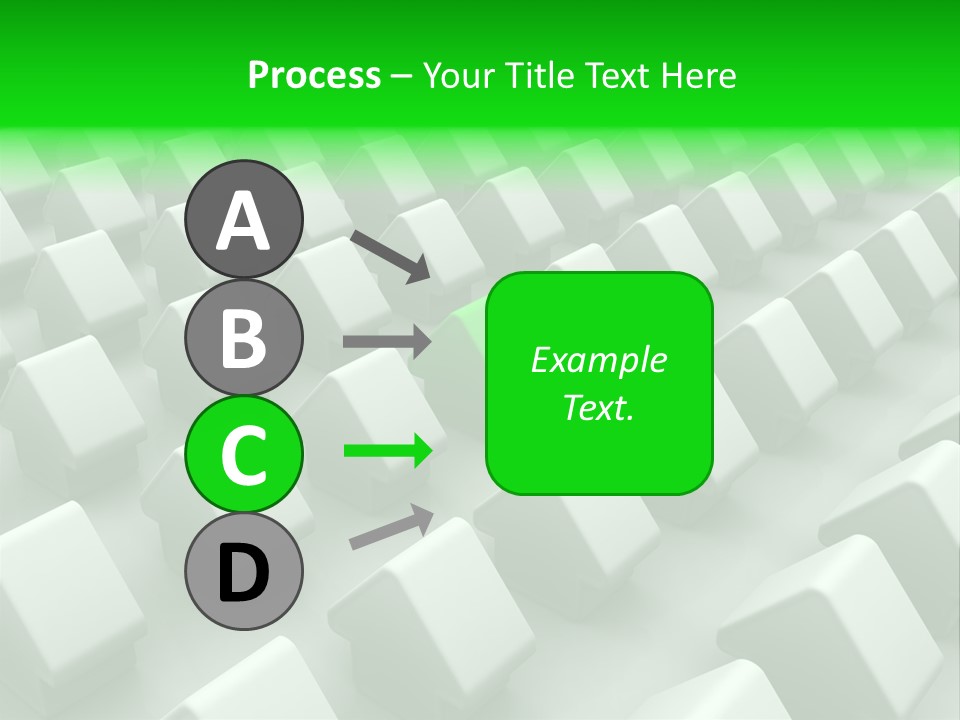 Green House Different From The Others PowerPoint Template
