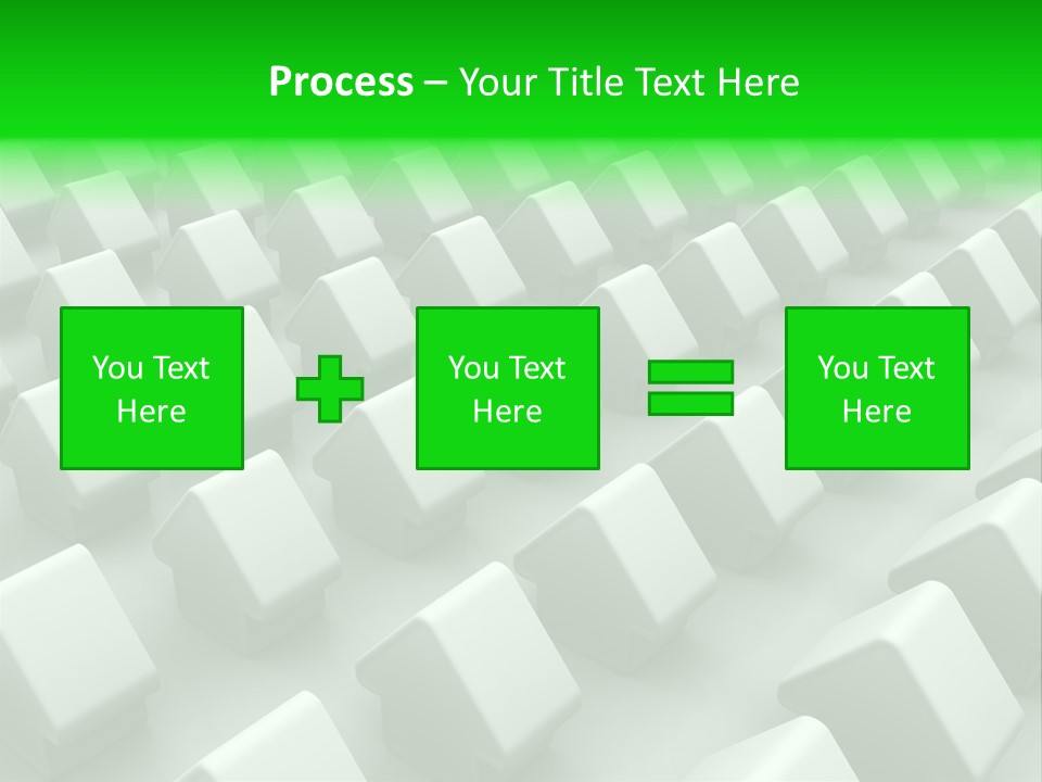 Green House Different From The Others PowerPoint Template
