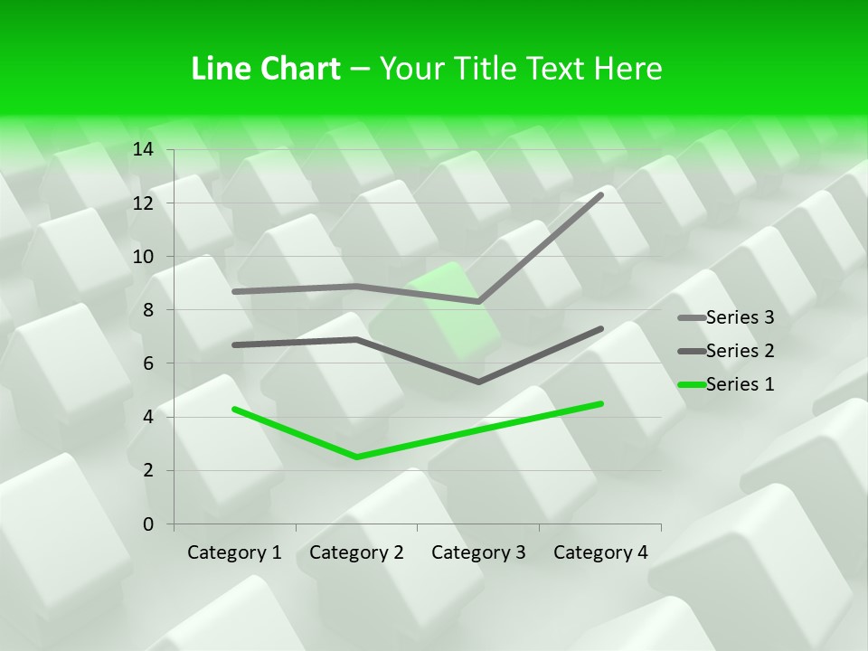 Green House Different From The Others PowerPoint Template