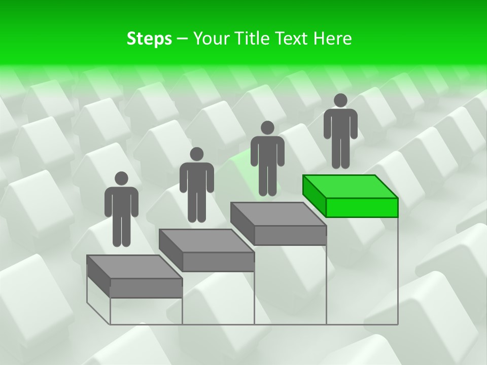 Green House Different From The Others PowerPoint Template