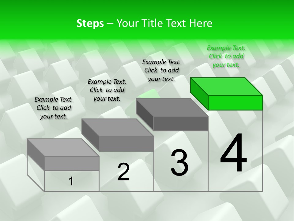 Green House Different From The Others PowerPoint Template