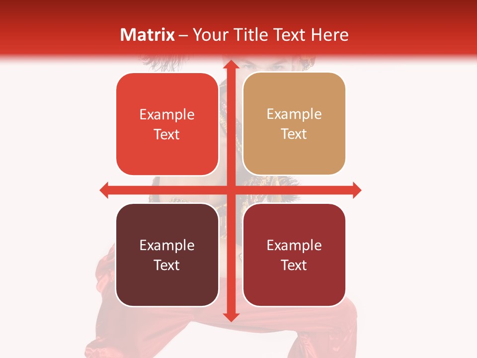 Head Shot Of Woman Smiling PowerPoint Template