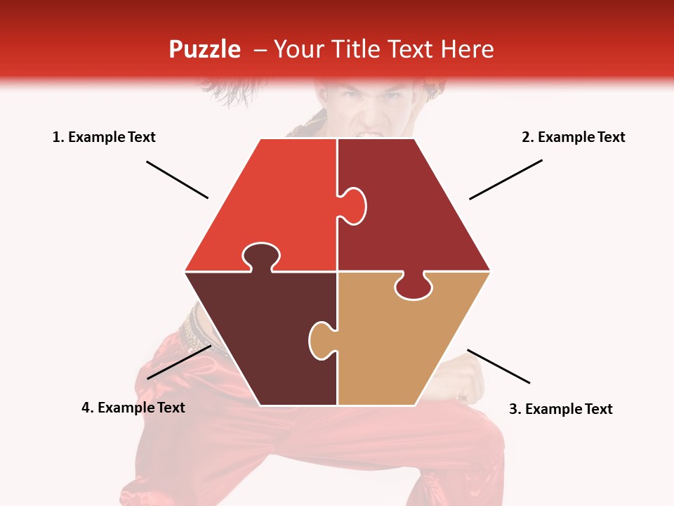 Head Shot Of Woman Smiling PowerPoint Template