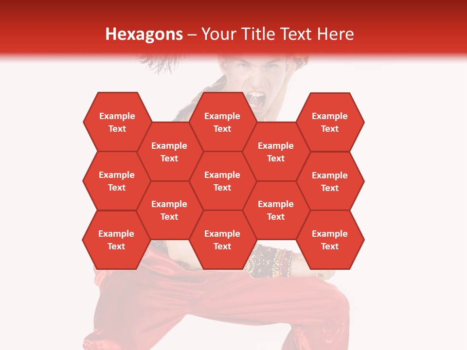 Head Shot Of Woman Smiling PowerPoint Template